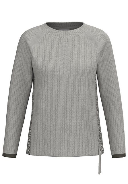 bianca Strickpullover URANUS in Grobstrick-Optik mit seitlichem Animal-Desi günstig online kaufen