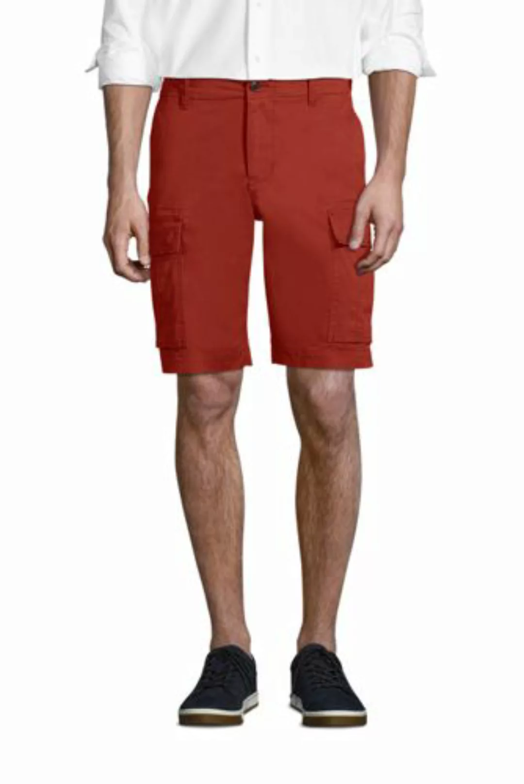 Cargo-Shorts mit Stretch, Classic Fit, Herren, Größe: 46 Normal, Rot, Baumw günstig online kaufen