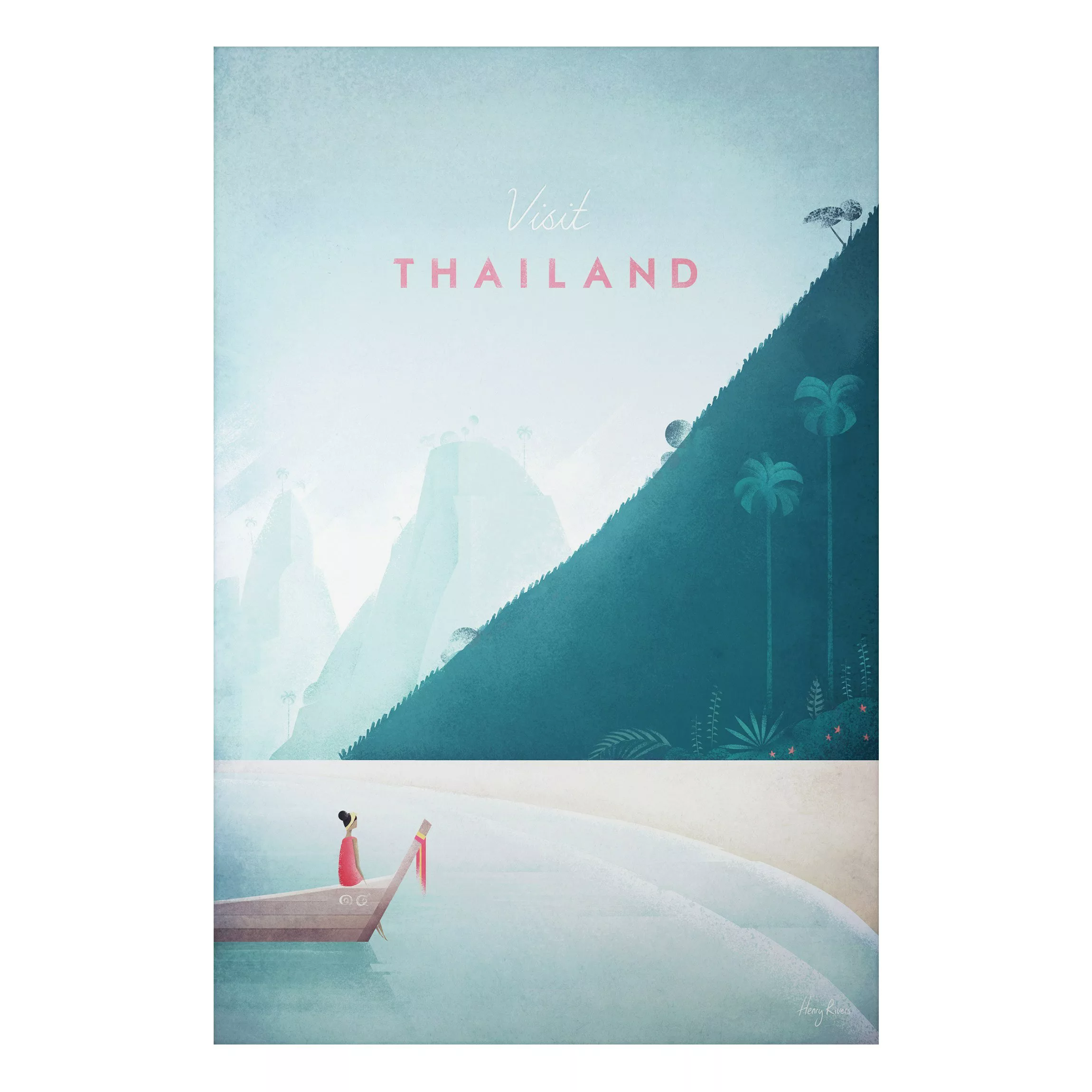 Alu-Dibond Bild - Hochformat 2:3 Reiseposter - Thailand günstig online kaufen