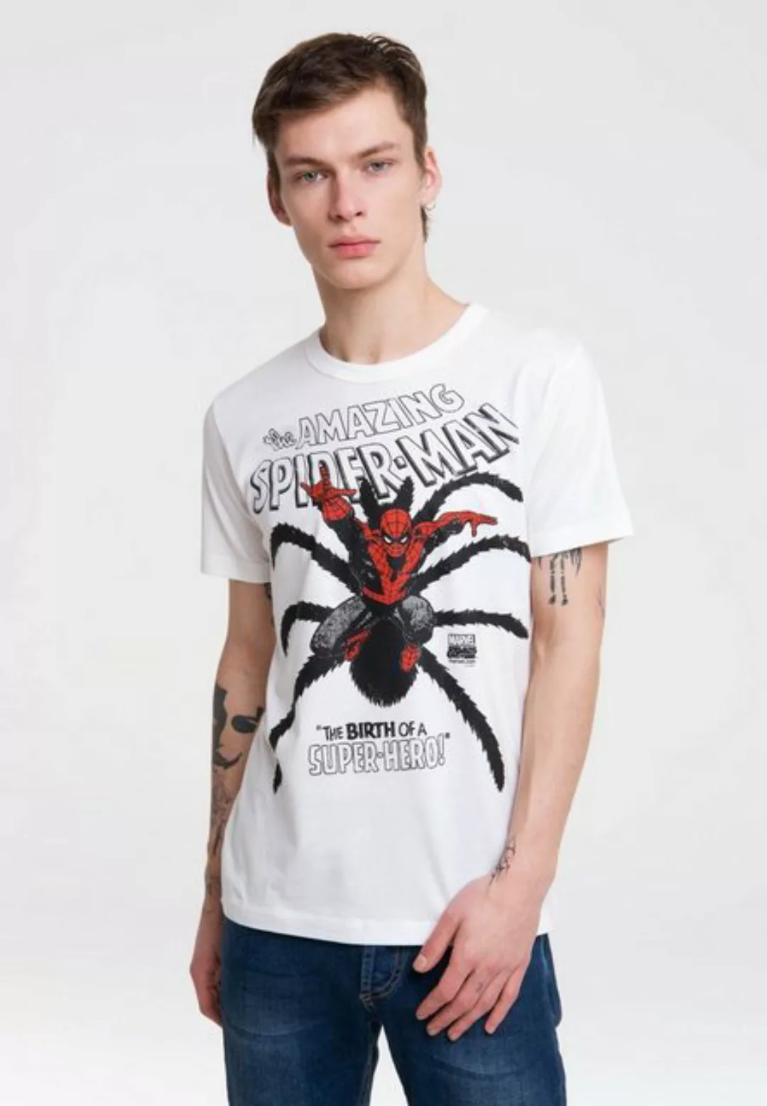 LOGOSHIRT T-Shirt Spider-Man mit coolem Superhelden-Frontdruck günstig online kaufen