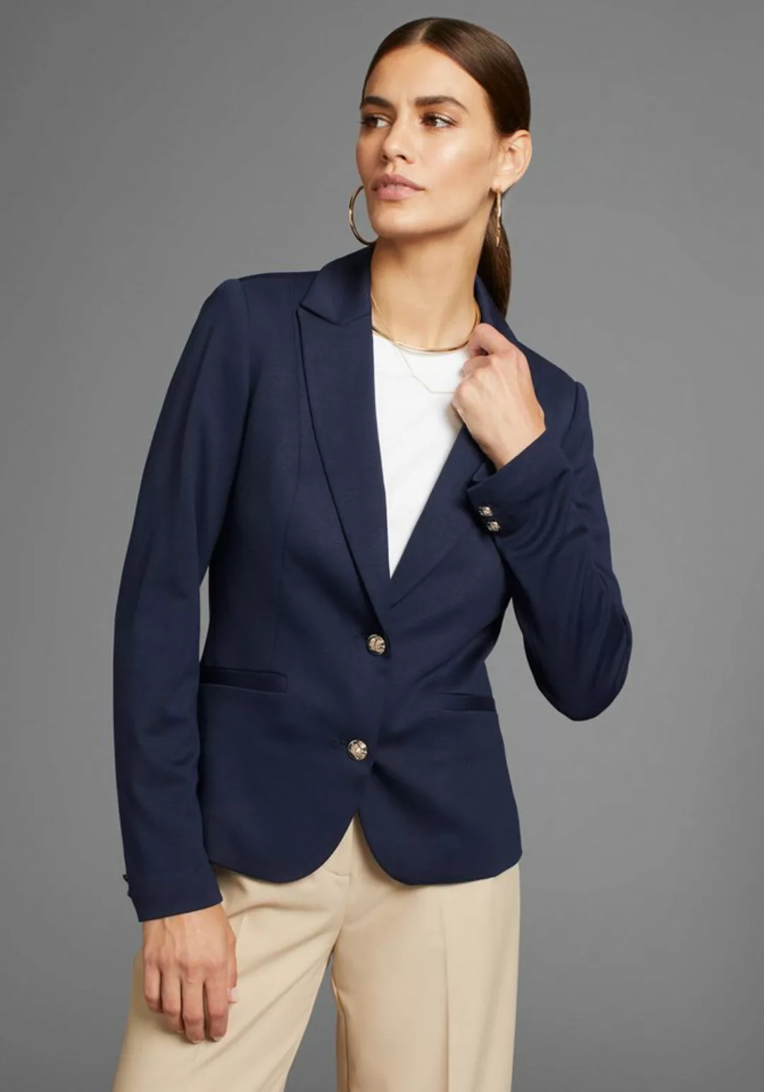 HECHTER PARIS Sweatblazer mit eleganter Knopfleiste - NEUE KOLLEKTION günstig online kaufen