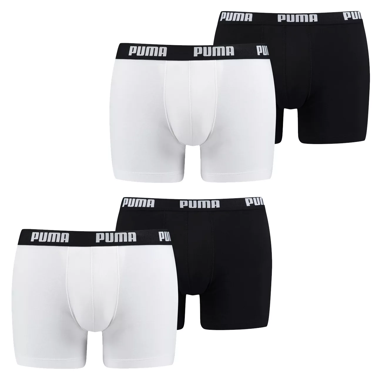 Puma Herren Boxershort Basic Boxer Unterwäsche Baumwolle - 4er 6er 8er Mult günstig online kaufen