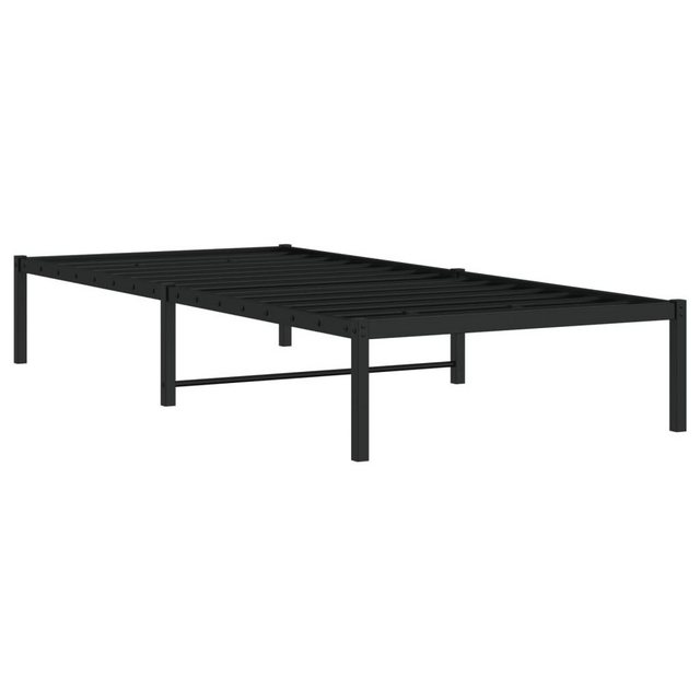 vidaXL Bettgestell Bettgestell Metall Schwarz 90x200 cm Bett Bettgestell günstig online kaufen