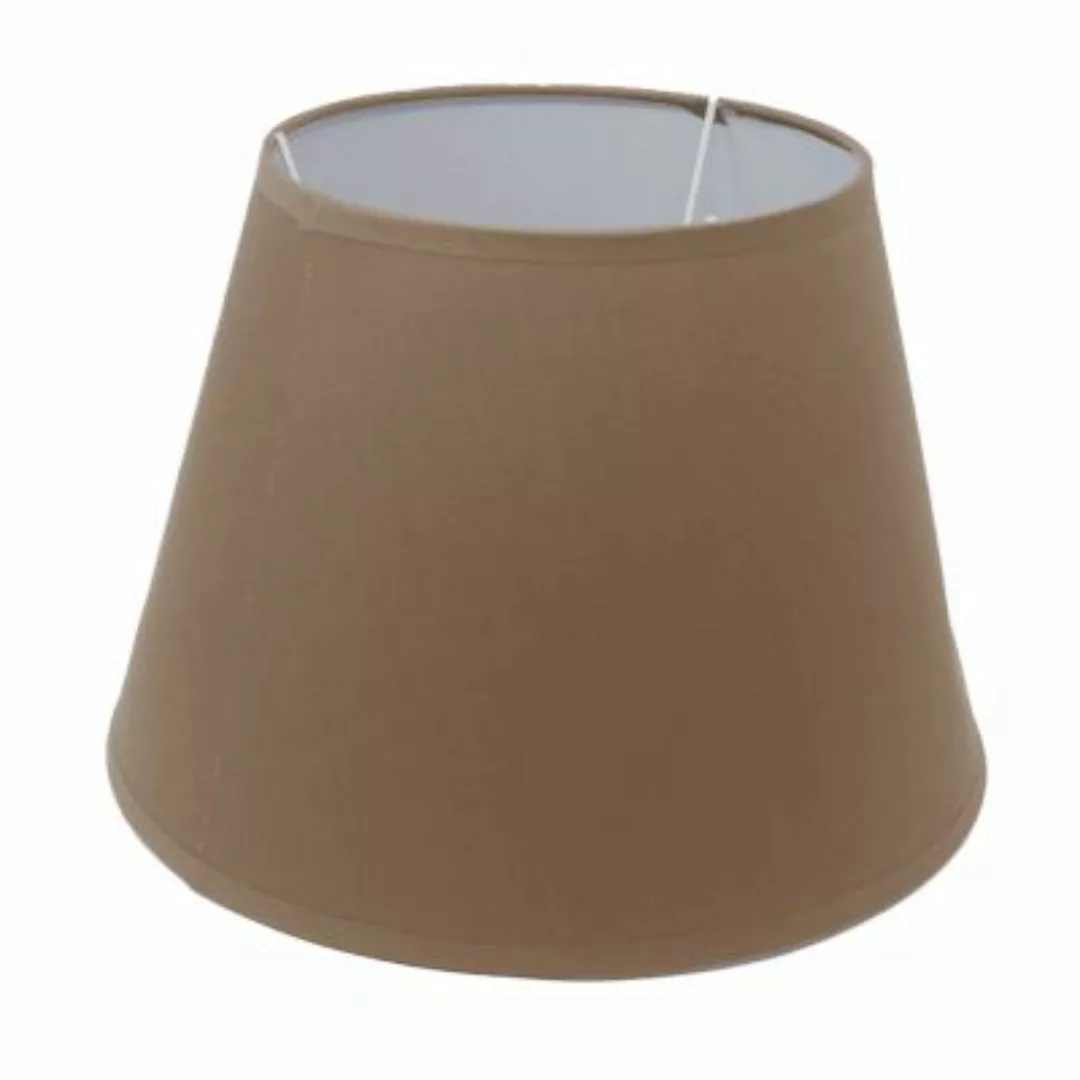 B & S Lampenschirm aus Stoff hellbraun Ø 30 cm E14/E27 Fassungen  Erwachsen günstig online kaufen