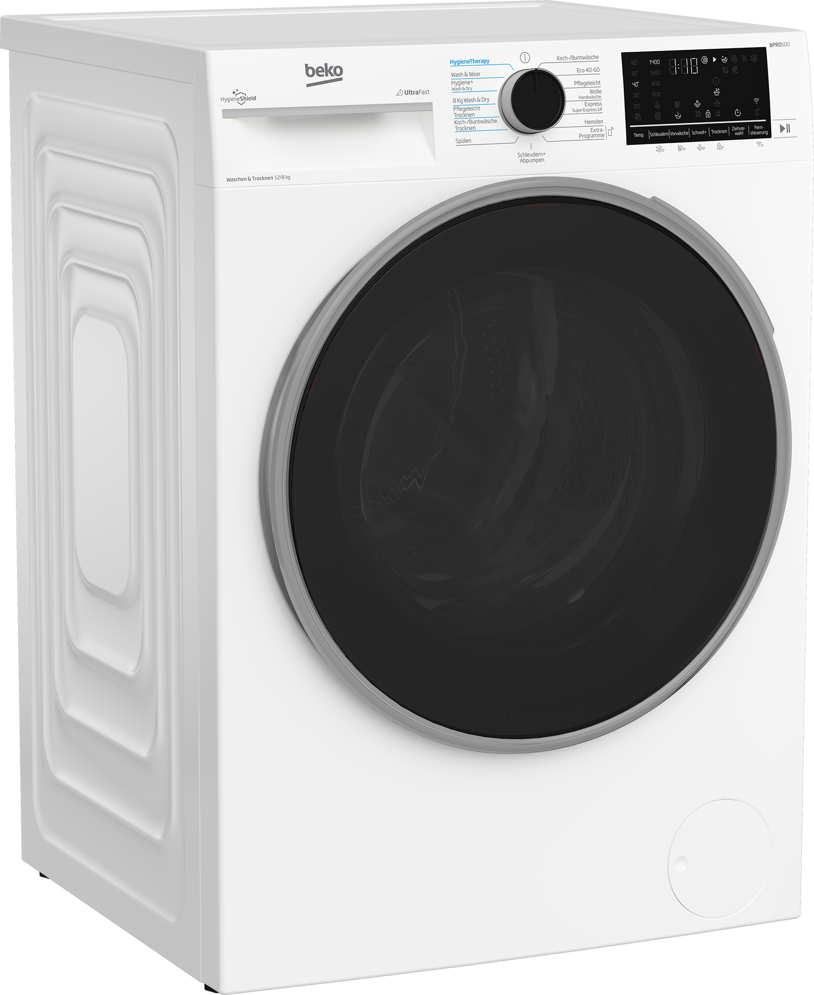 BEKO Waschtrockner »B3DFT512447W«, Vollelektronik, SteamCure-Damp, Wash & W günstig online kaufen