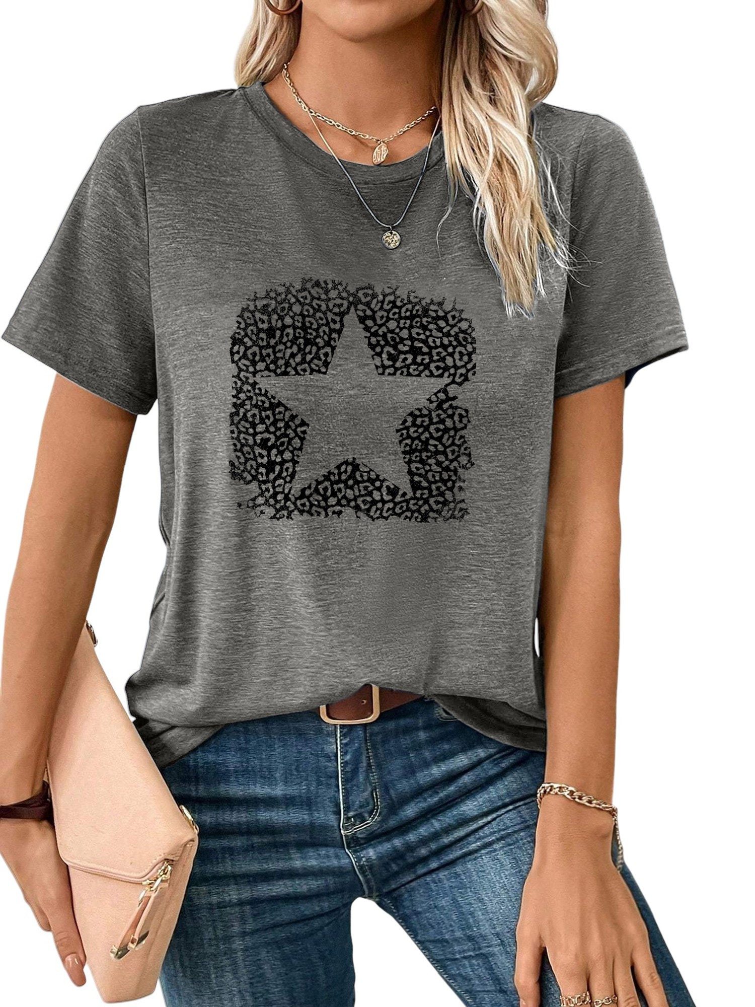 PYL T-Shirt Damen Sommer bequemes Casual günstig online kaufen