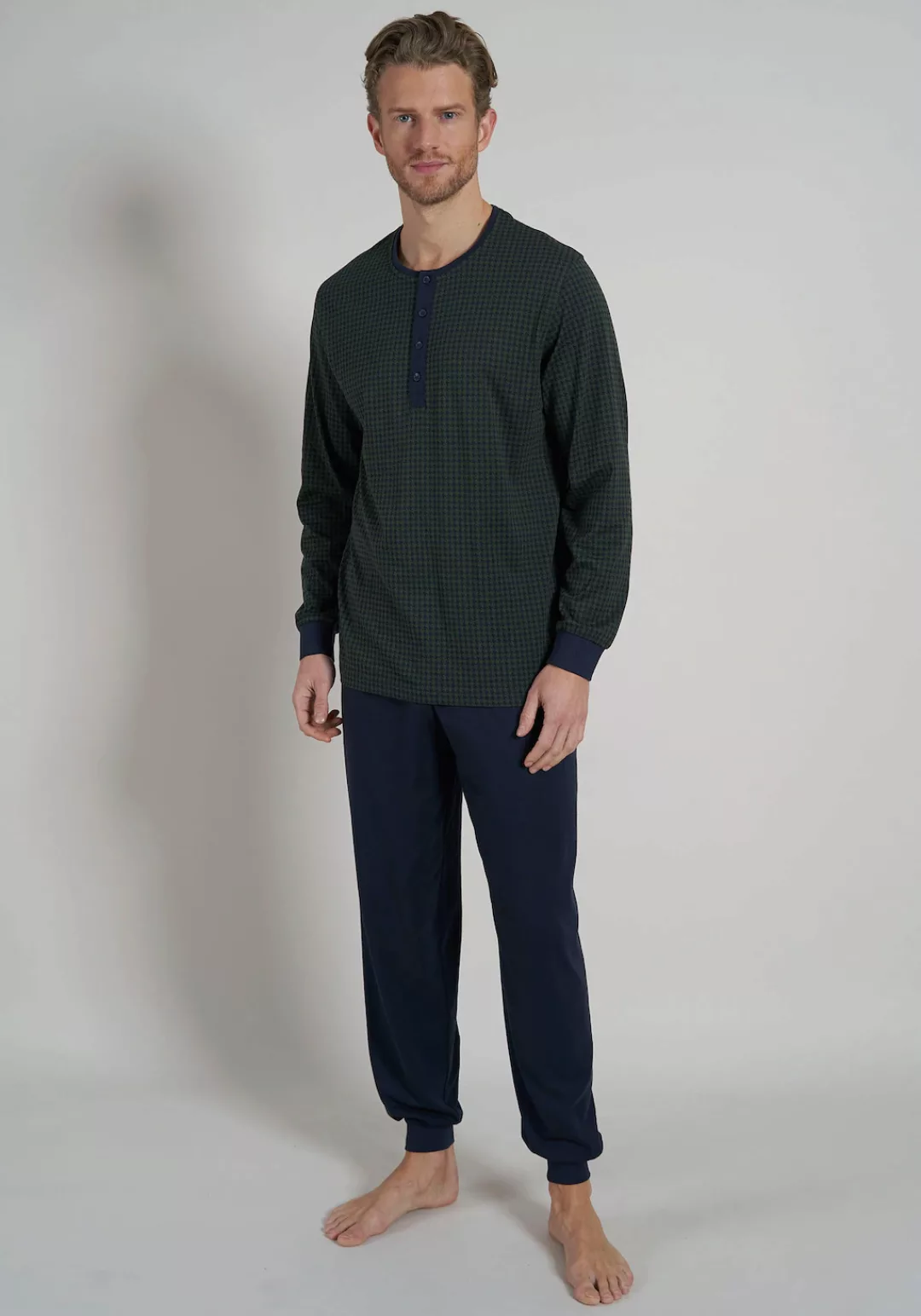 TOM TAILOR Pyjama, (2 tlg.), mit harmonischer Farbkombination günstig online kaufen