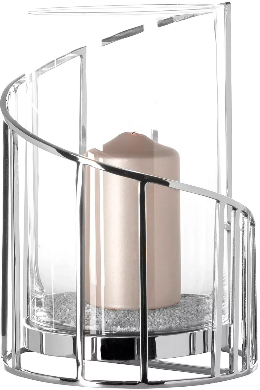 Fink Windlicht »CELINE«, (1 St.), Kerzenhalter aus Edelstahl mit Glaseinsat günstig online kaufen