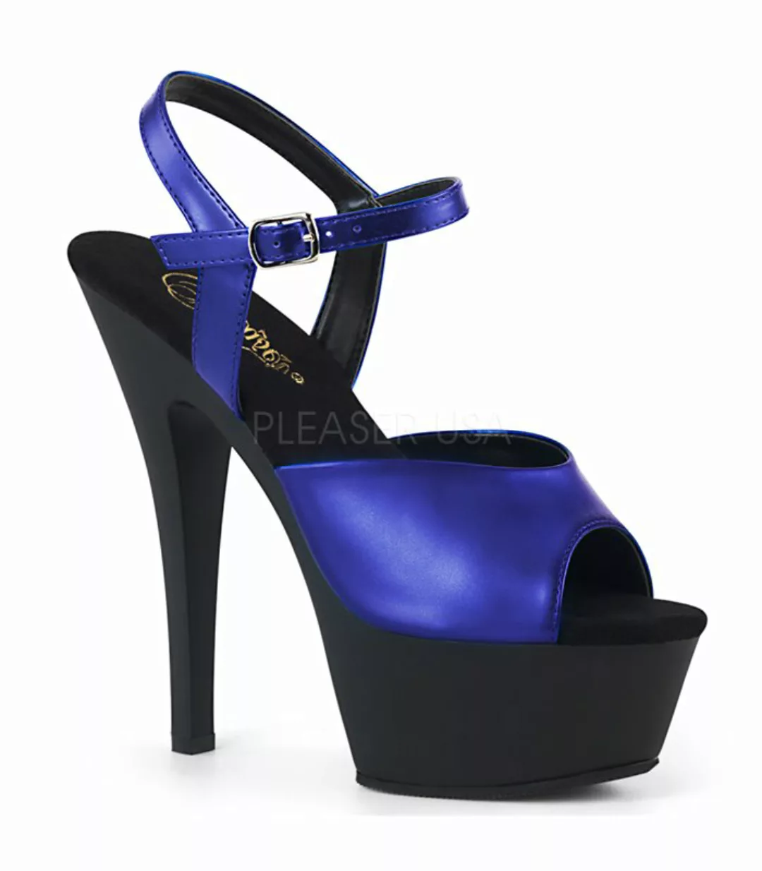 Plateau Sandalette KISS-209MMET - Blau (Schuhgröße: EUR 36) günstig online kaufen
