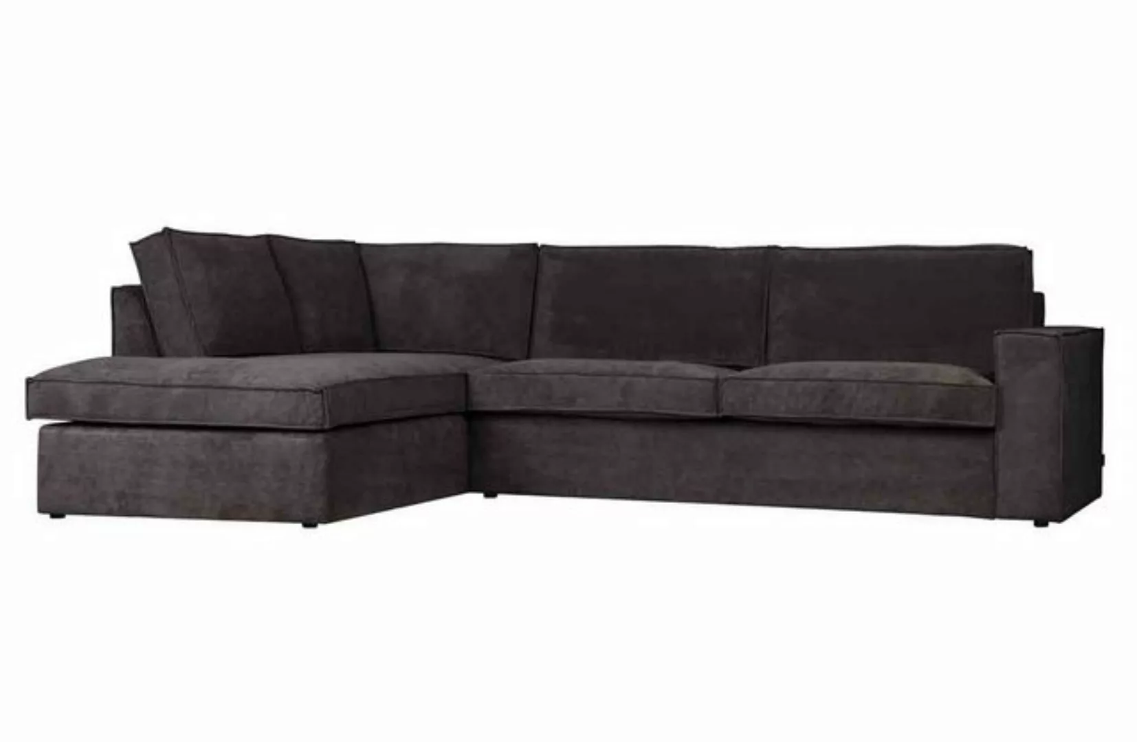 WOOOD Ecksofa Ecksofa Thomas Cord, rechts Dunkelgrau günstig online kaufen