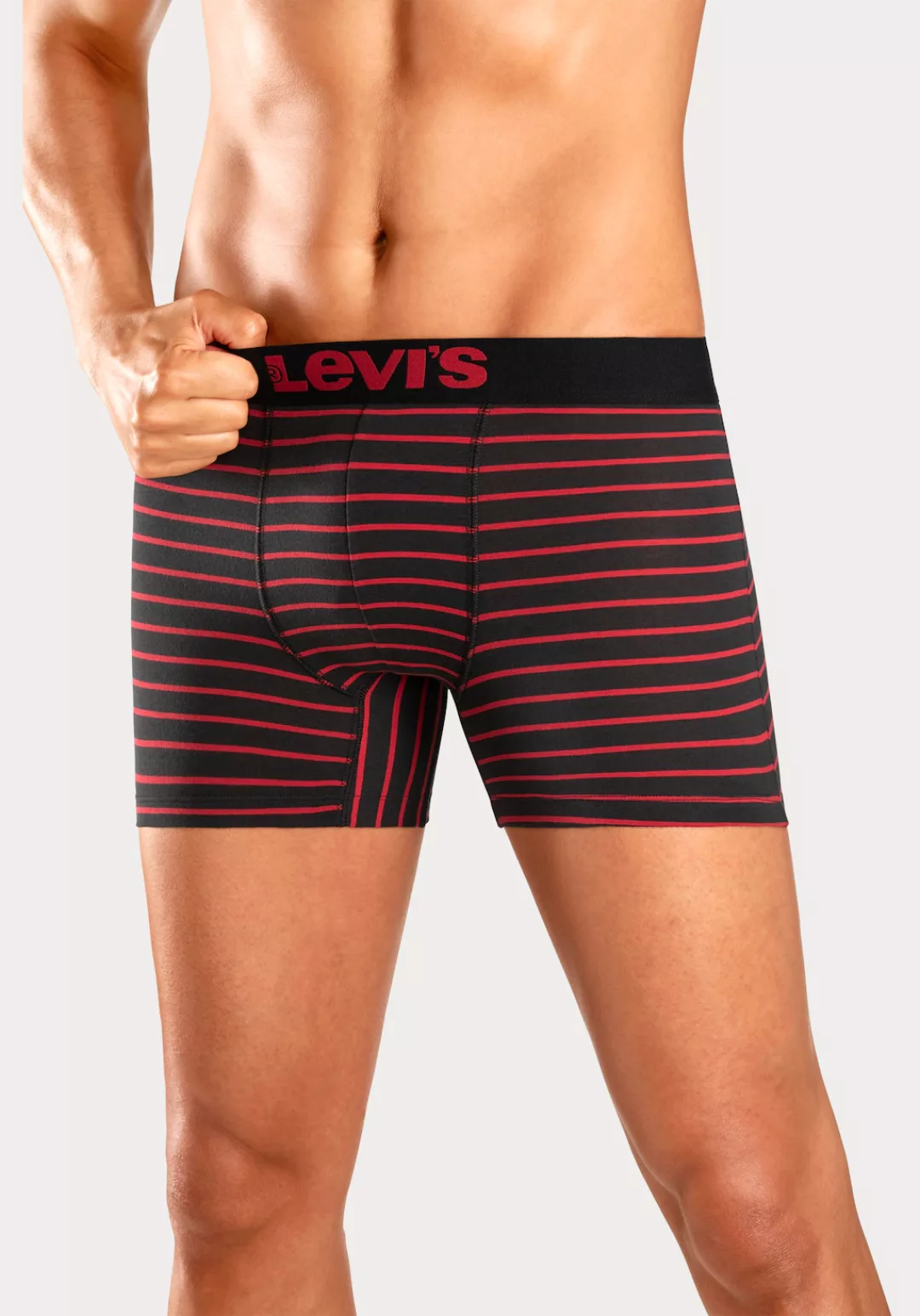 Levi's 2-er Set Boxer Briefs Schwarz & mit Streifen günstig online kaufen