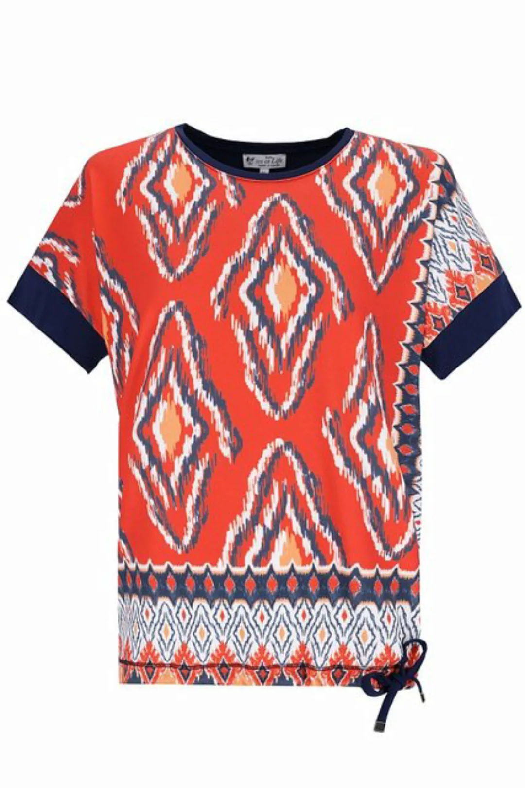 Hajo T-Shirt Shirt 1/2 Arm Blousonform Ikat-Print günstig online kaufen
