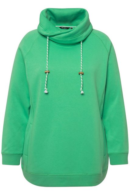 Ulla Popken Sweatshirt Sweatshirt weiter Stehkragen Taschen günstig online kaufen