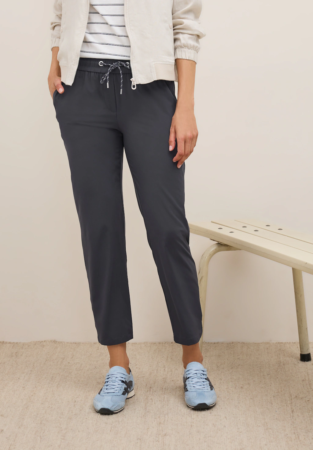 Cecil Stoffhose "Style Tracey Light", mit elastischem Bund und Tunnelzug günstig online kaufen