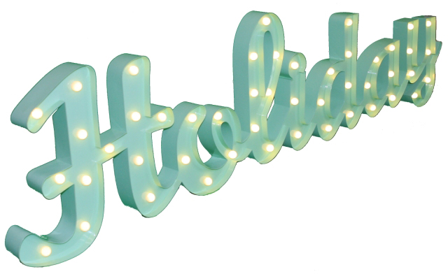 MARQUEE LIGHTS LED Dekolicht »Holiday«, 48 flammig-flammig, Wandlampe, Tisc günstig online kaufen