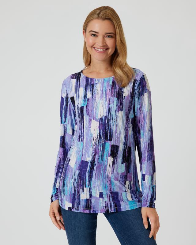 Helena Vera Midi-Shirt mit 3D-Multicolor-Druck günstig online kaufen