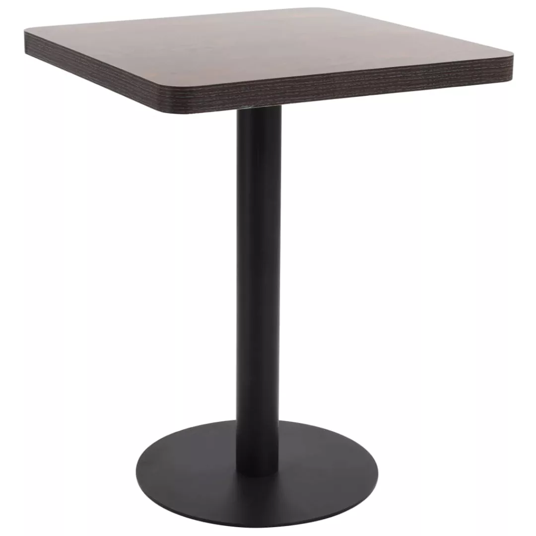 Bistrotisch Dunkelbraun 60x60 Cm Mdf günstig online kaufen