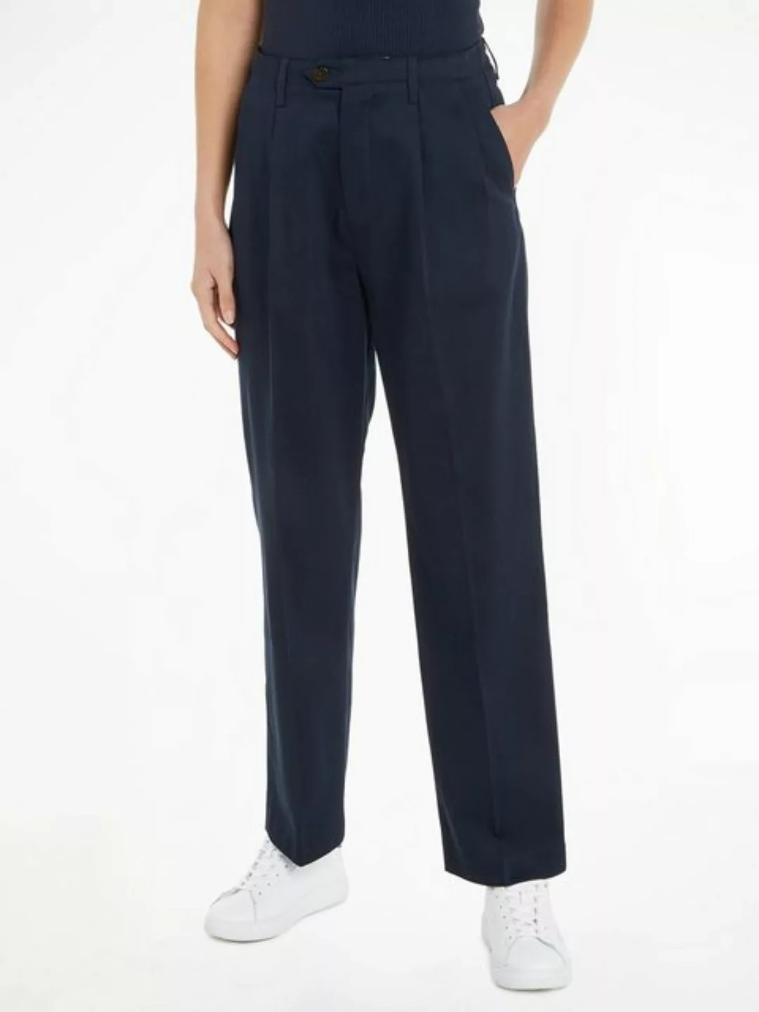 Tommy Hilfiger Chinohose RELAXED STRAIGHT CHINO PANT mit Logostickerei günstig online kaufen