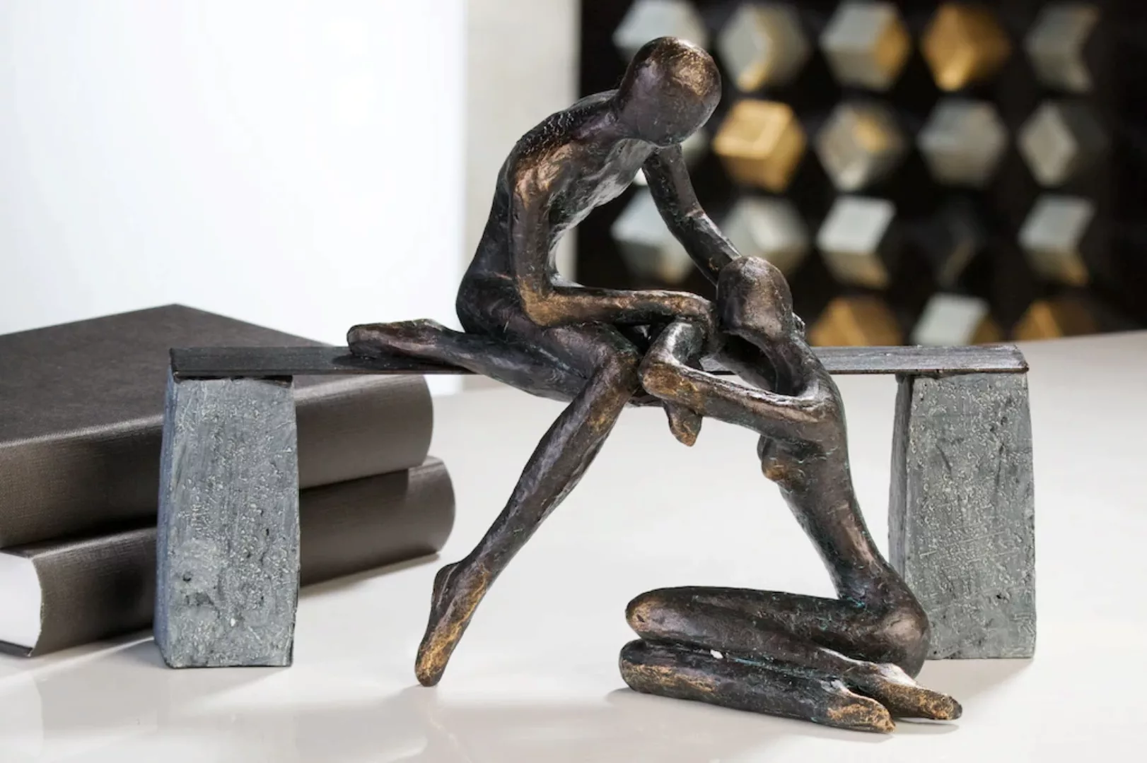 Casablanca by GILDE Skulptur Freundschaft bronze günstig online kaufen