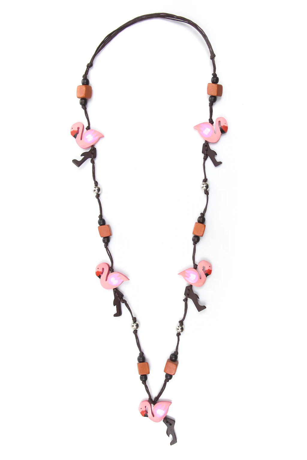 COLLEZIONE ALESSANDRO Lange Kette "Flamingo", kleine Holzflamingos günstig online kaufen