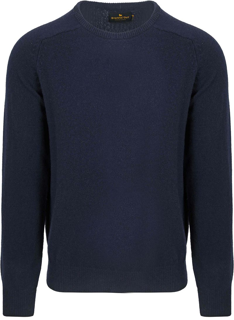 Steppin' Out Pullover Lammwolle Navy - Größe M günstig online kaufen