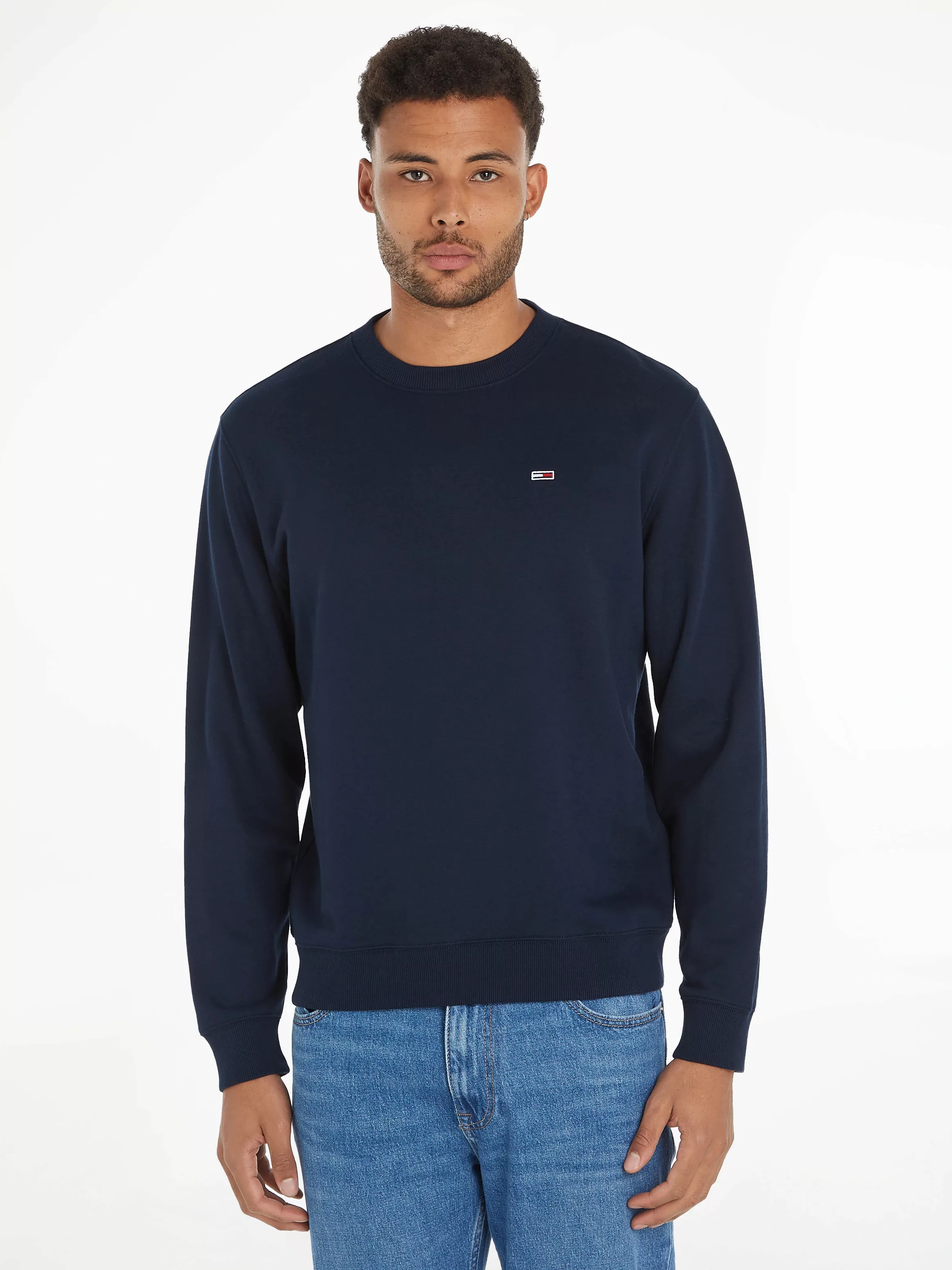 Tommy Jeans Sweatshirt "TJM REG S FLAG CREW", mit Logostickerei günstig online kaufen