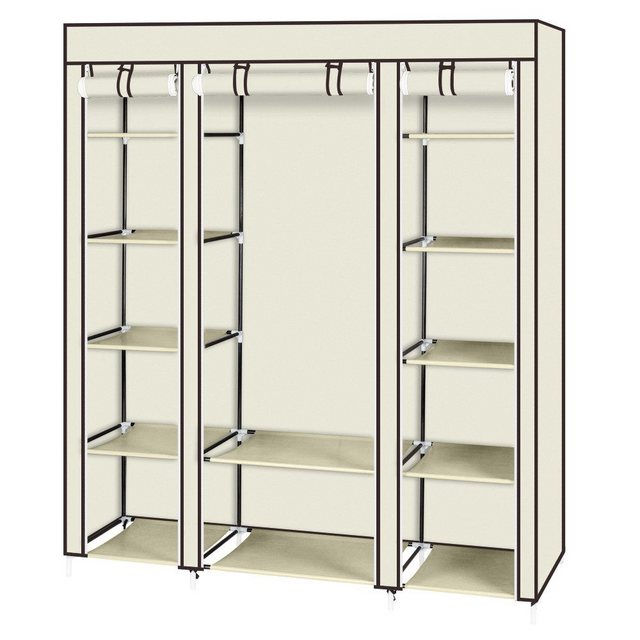 FCH Kleiderschrank mit Kleiderstange und Ablagen, 150 x 45 x 175 cm günstig online kaufen