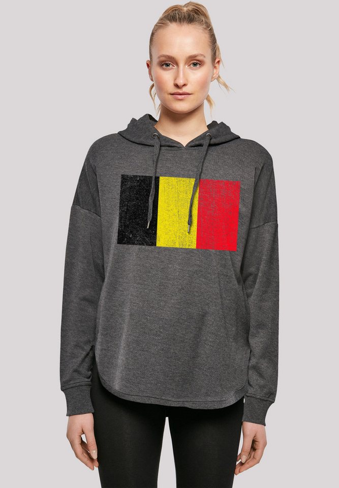 F4NT4STIC Kapuzenpullover Belgium Belgien Flagge Print günstig online kaufen