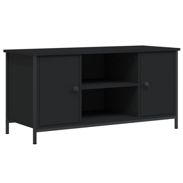 furnicato TV-Schrank Schwarz 100x40x50 cm Holzwerkstoff (1-St) günstig online kaufen