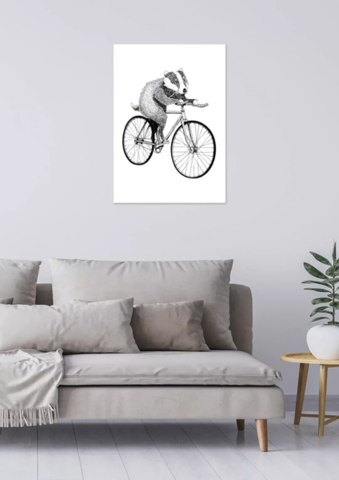 Poster Bike Badger Matt günstig online kaufen