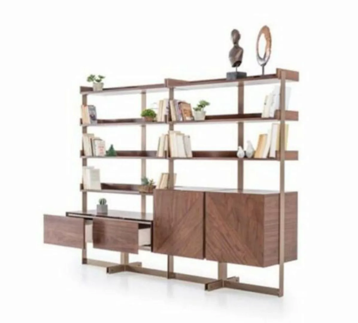 Xlmoebel Vitrine Zeitgenössische Vitrine Salon Möbel Bücherregal Holz Möbel günstig online kaufen