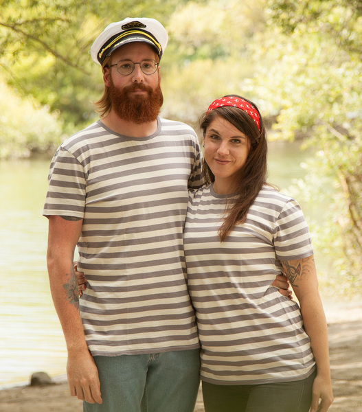 Päfjes - Streifen/striped T-shirt - Fair Gehandeltes Unisex T-shirt günstig online kaufen