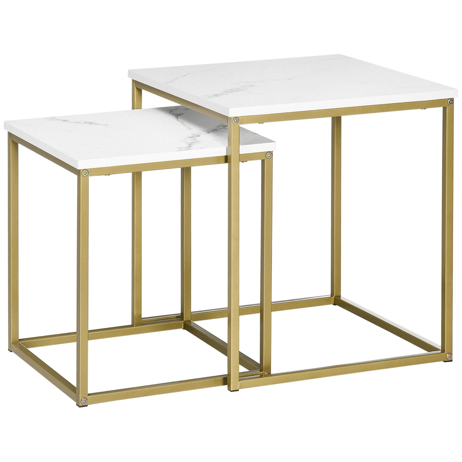 HOMCOM Couchtisch 2er-Set Beistelltisch Kaffeetisch Satztisch Sofatisch mit günstig online kaufen