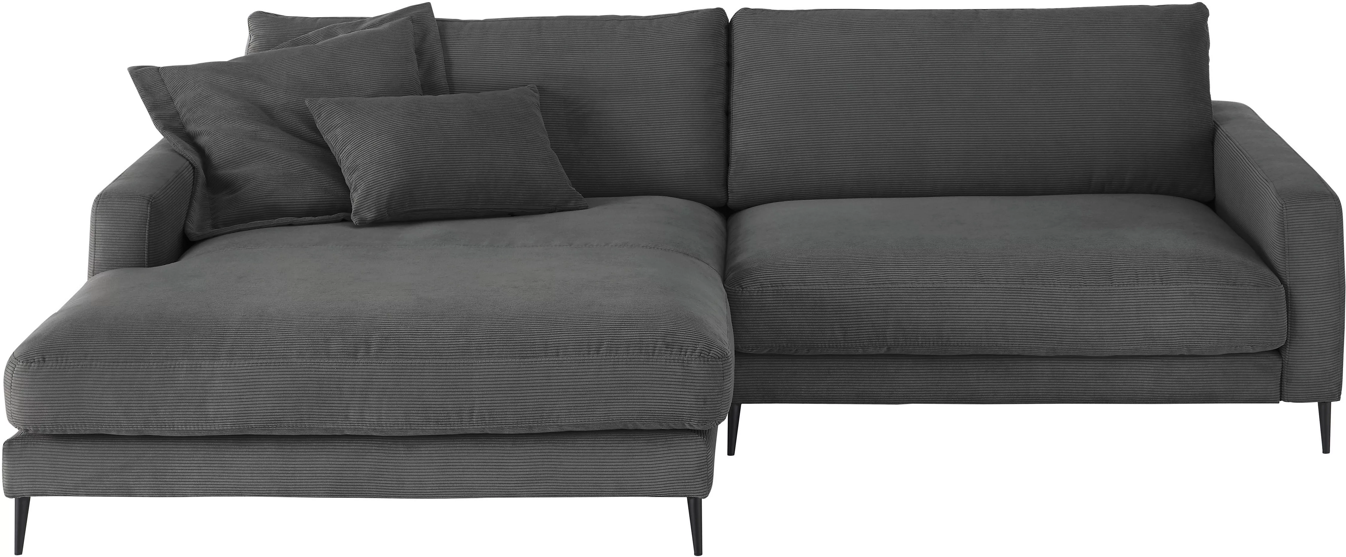 INOSIGN Ecksofa "Downtown, B/T/H: 272/190/84 cm L-Form", weicher Sitzkomfor günstig online kaufen