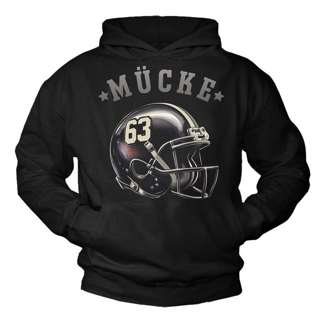 MAKAYA Kapuzenpullover Mücke 63 American Football Helm Vintage Bulldozer Mo günstig online kaufen