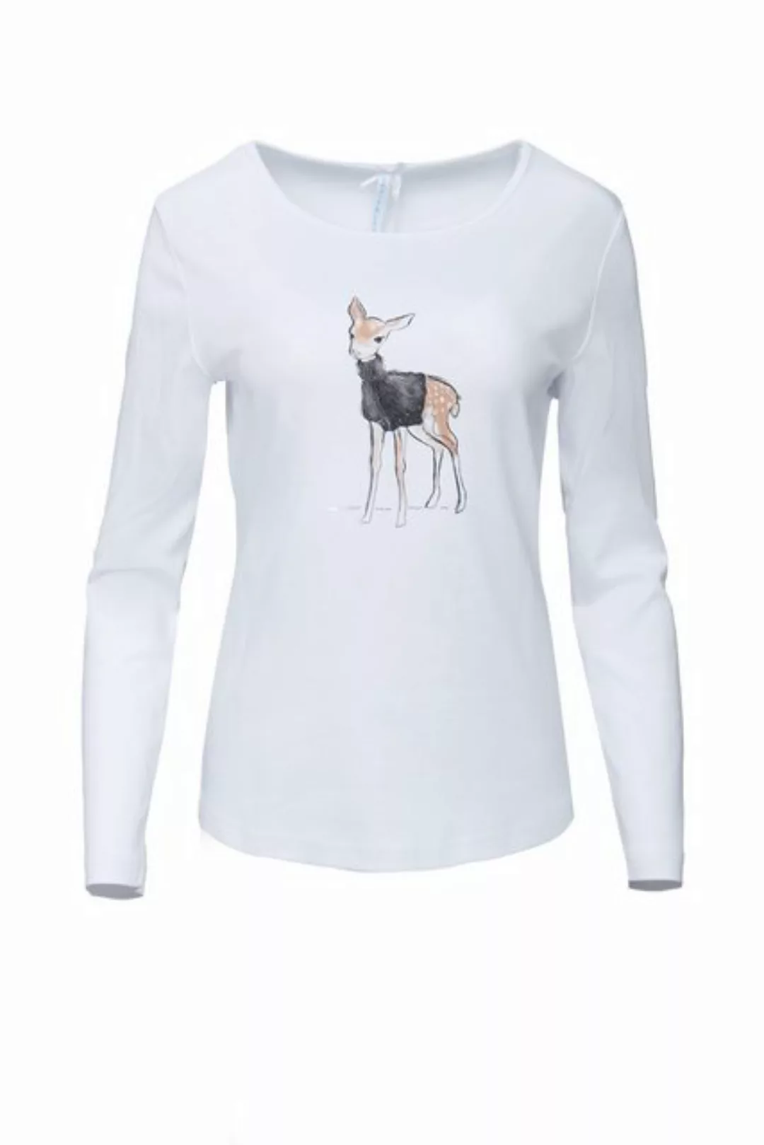 Louis & Louisa Pyjamaoberteil Louis & Louisa Damen Shirt "Bambi", 100% Baum günstig online kaufen