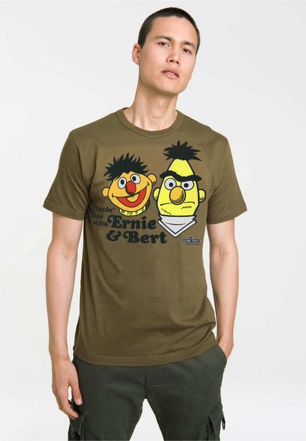 LOGOSHIRT T-Shirt Sesamstrasse - Ernie & Bert, Havin Fun mit angesagtem Ern günstig online kaufen