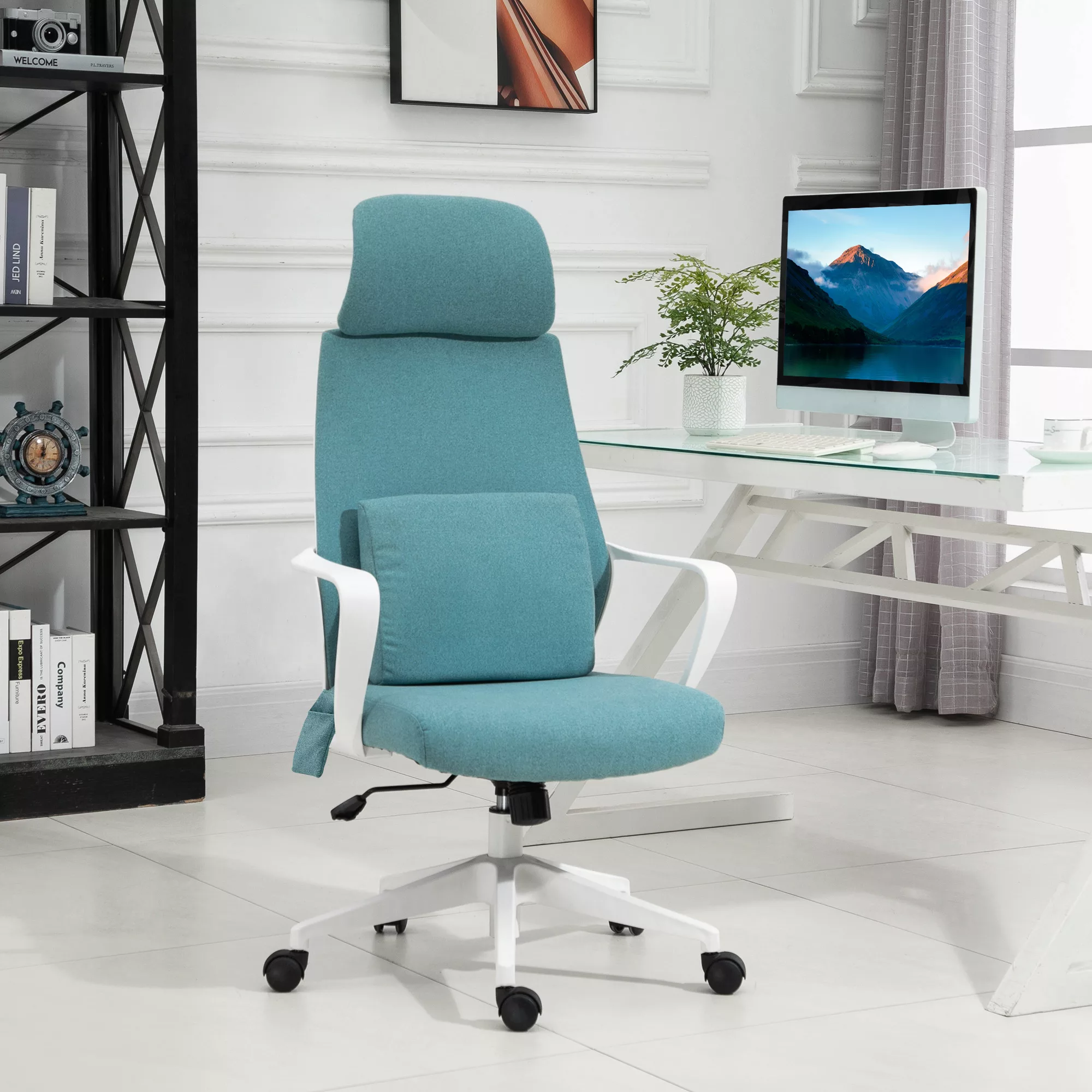 Vinsetto ergonomischer Bürostuhl mit Massagefunktion, höhenverstellbar, beq günstig online kaufen