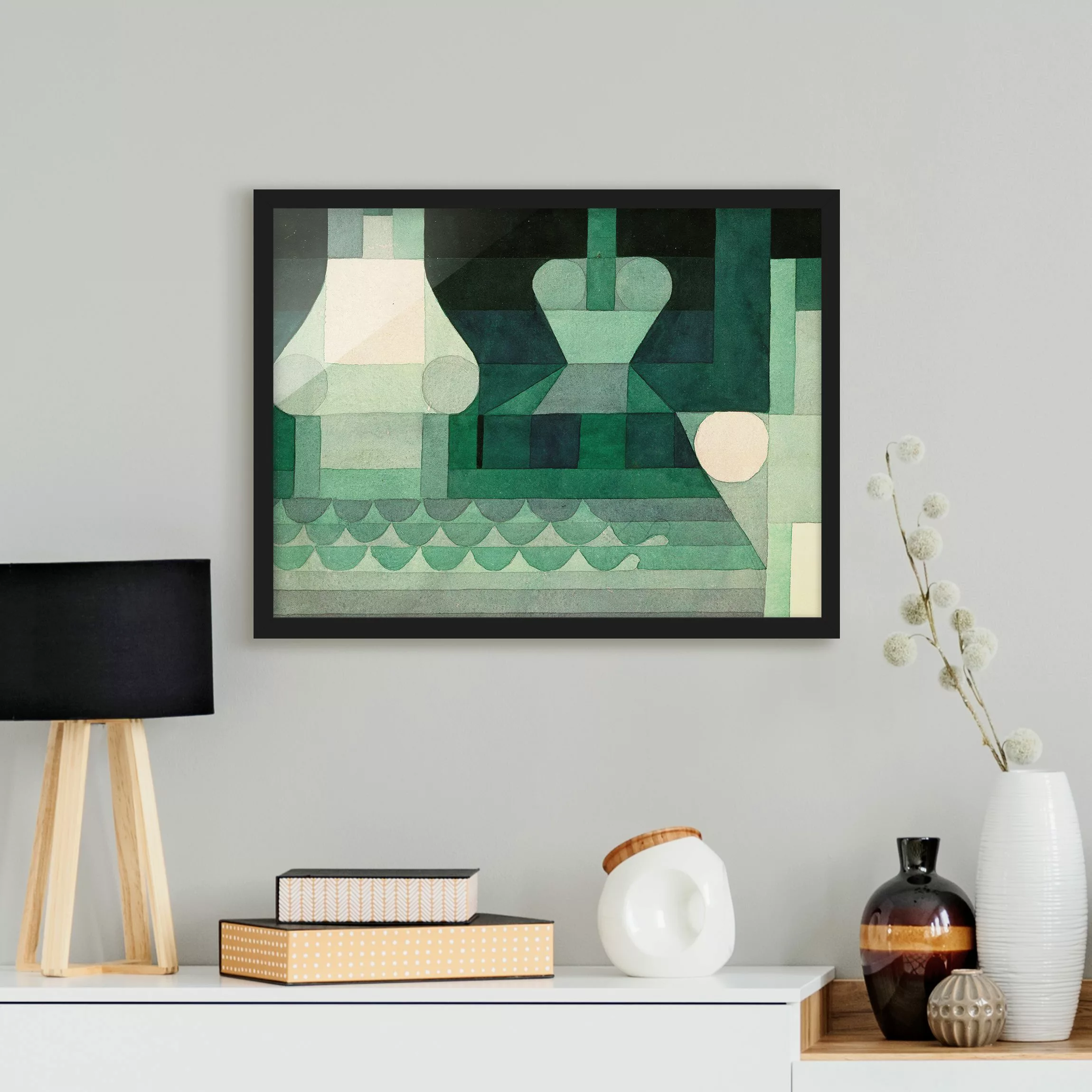 Bild mit Rahmen Kunstdruck - Querformat Paul Klee - Schleusen günstig online kaufen