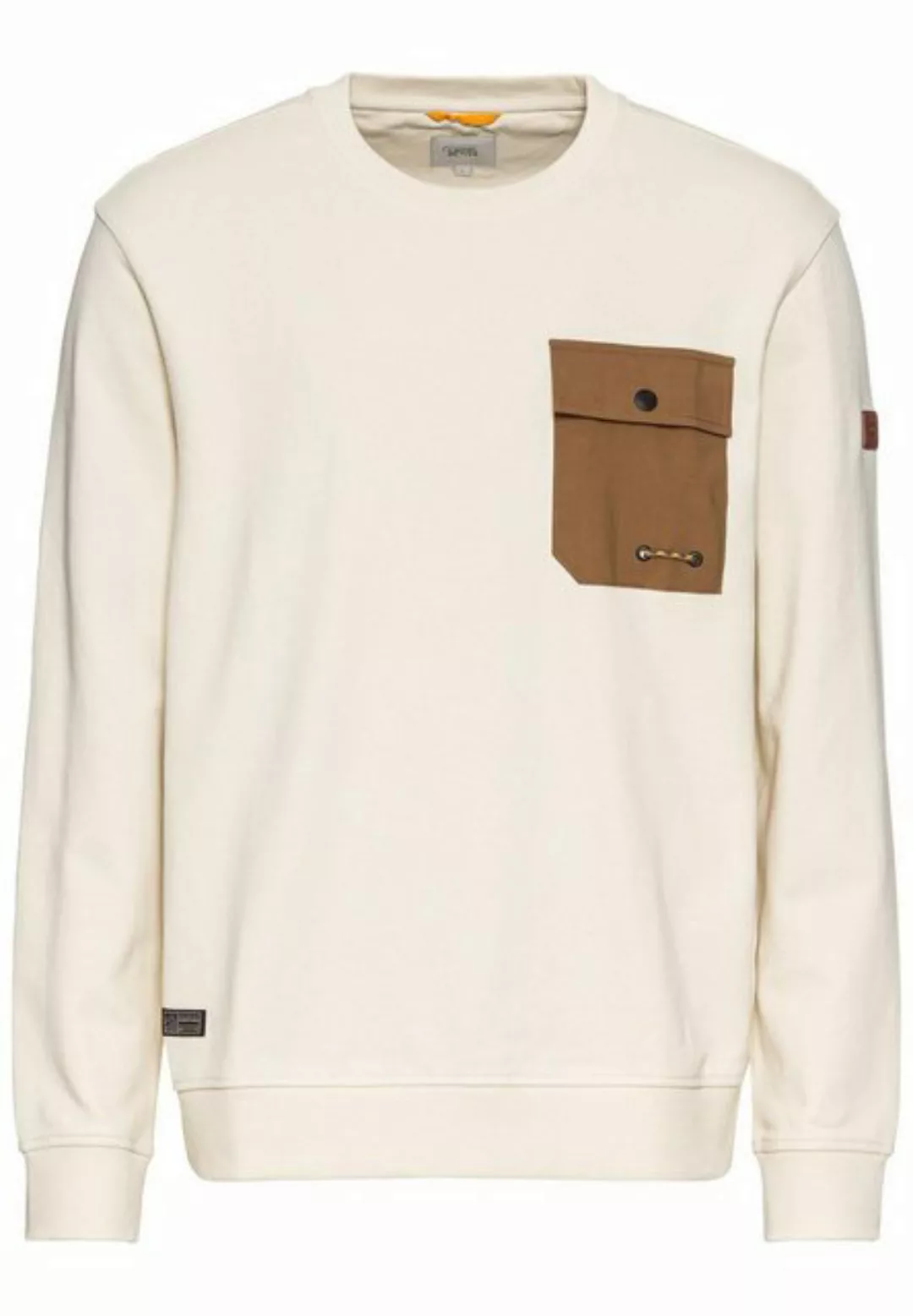 camel active Rollkragenpullover Sweatshirt 1/1Arm, Creme günstig online kaufen