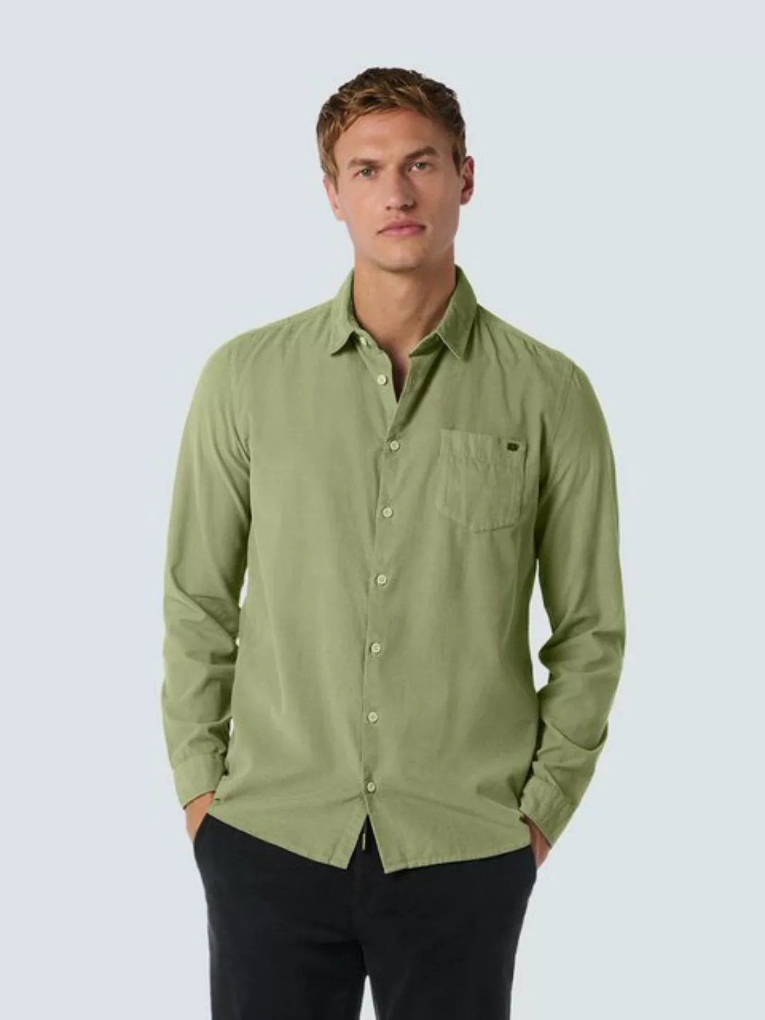 NO EXCESS Langarmshirt Shirt Corduroy Solid günstig online kaufen