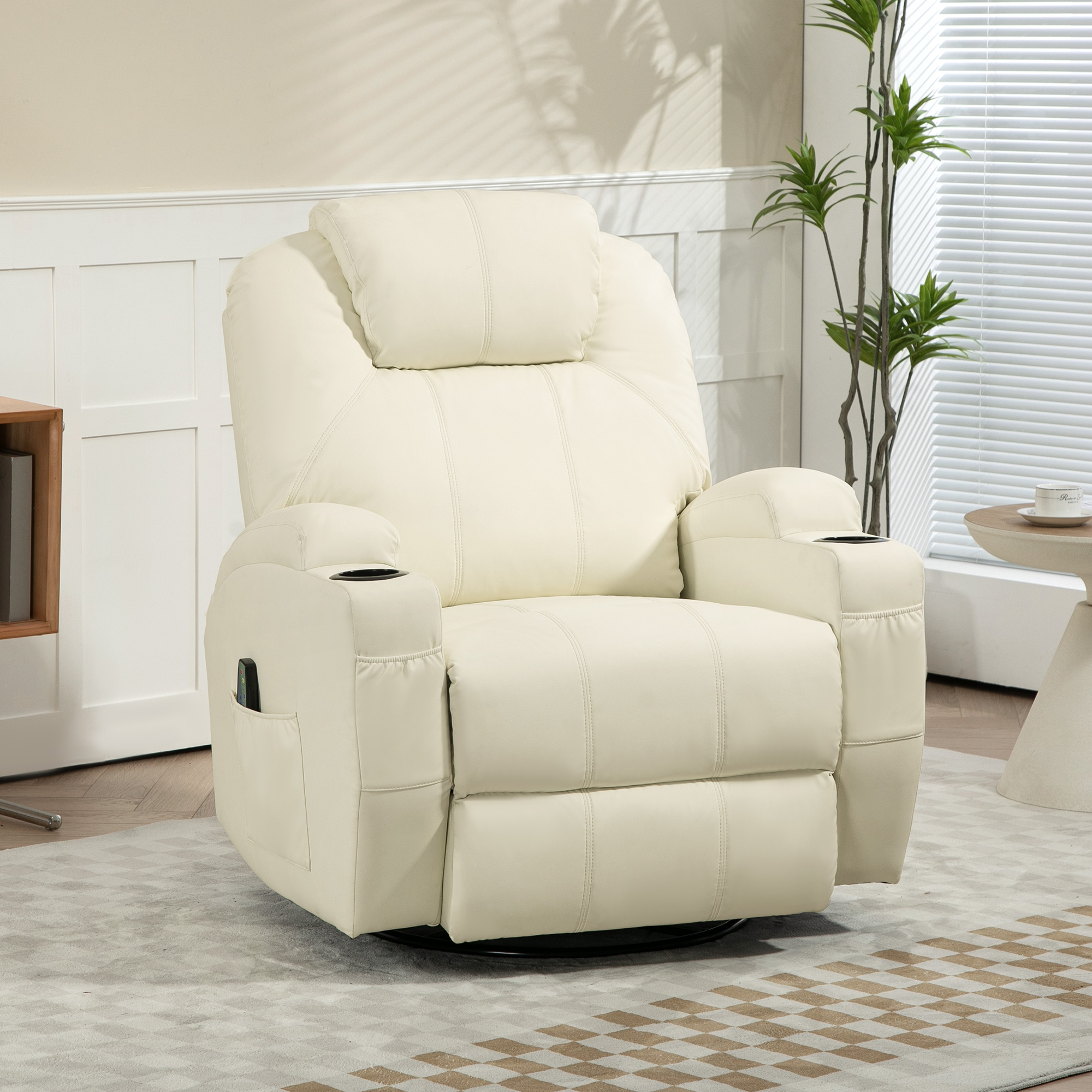 HOMCOM Relaxsessel mit Massagefunktion, Elektrisch Fernsehsessel mit Liegef günstig online kaufen