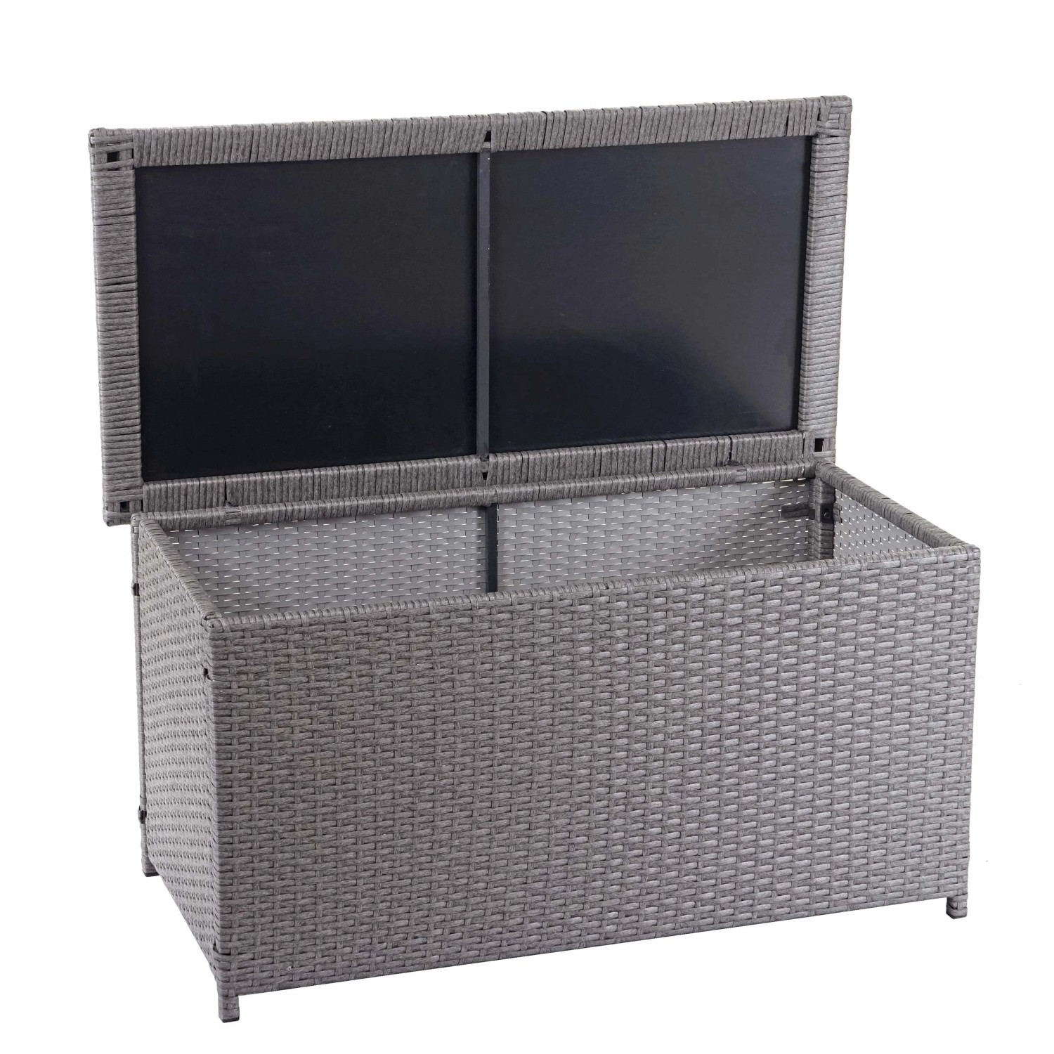 MCW Poly-Rattan Kissenbox D88 250l Basic Grau 51x115x59cm 250l günstig online kaufen