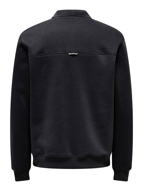 ONLY & SONS Sweatshirt Sweatshirt Polokragen Viertelknopfleiste Regular Fit günstig online kaufen