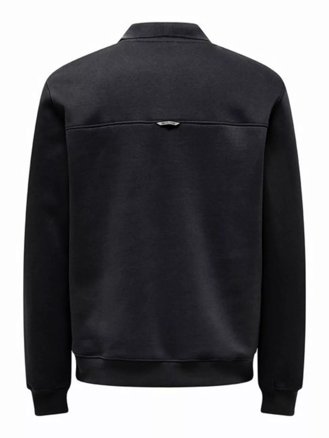 ONLY & SONS Sweatshirt Sweatshirt Polokragen Viertelknopfleiste Regular Fit günstig online kaufen