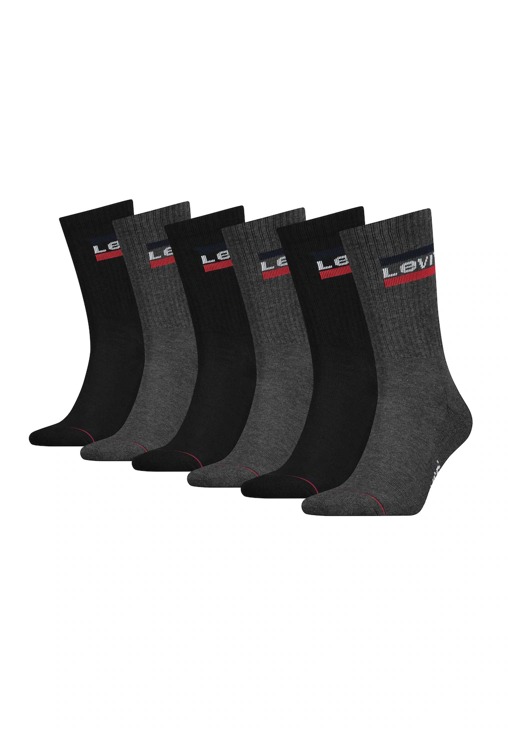 Levis Socken, (Packung, 6 Paar), mit breitem Logobund günstig online kaufen