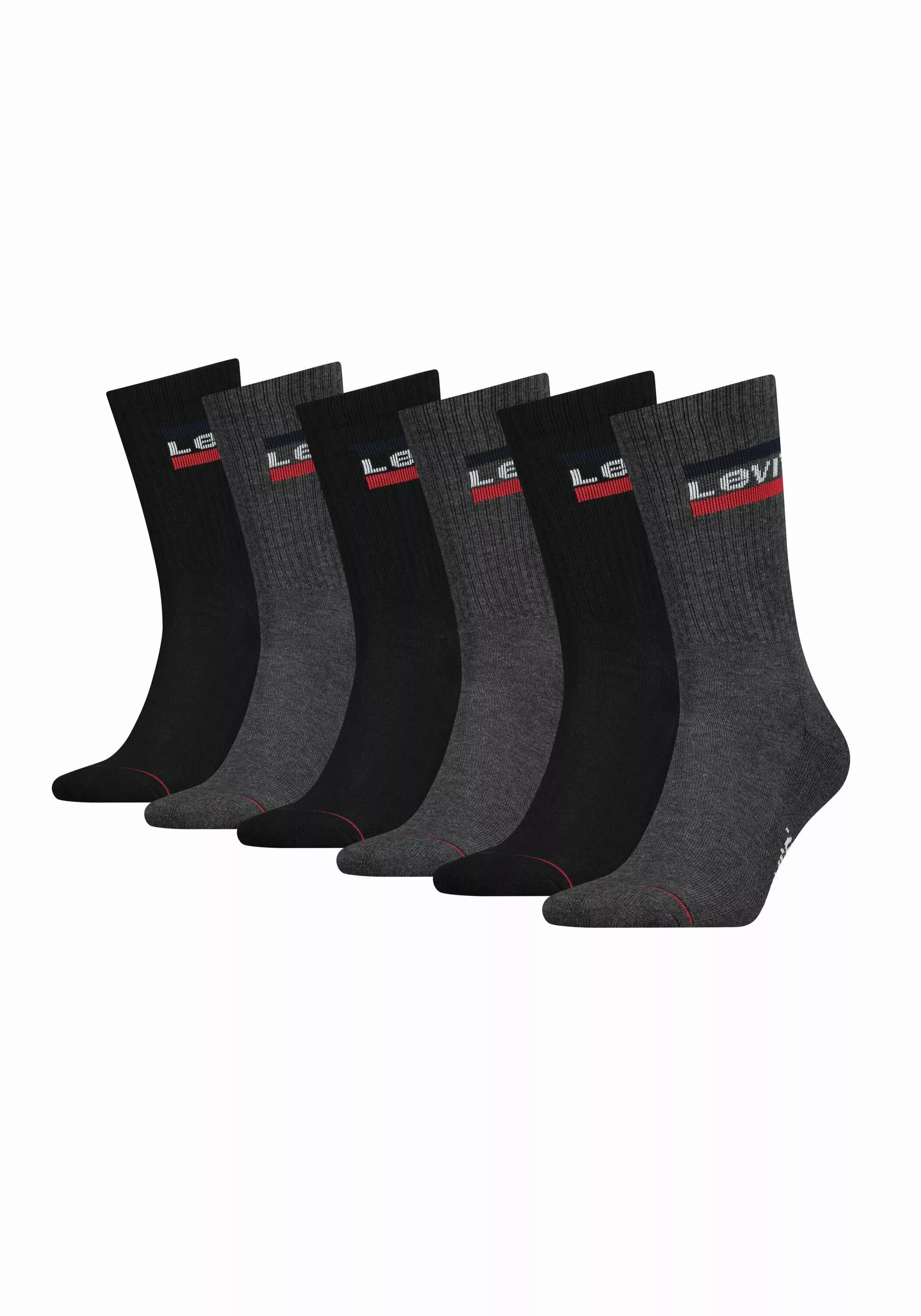 Levis Socken, (Packung, 6 Paar), mit breitem Logobund günstig online kaufen