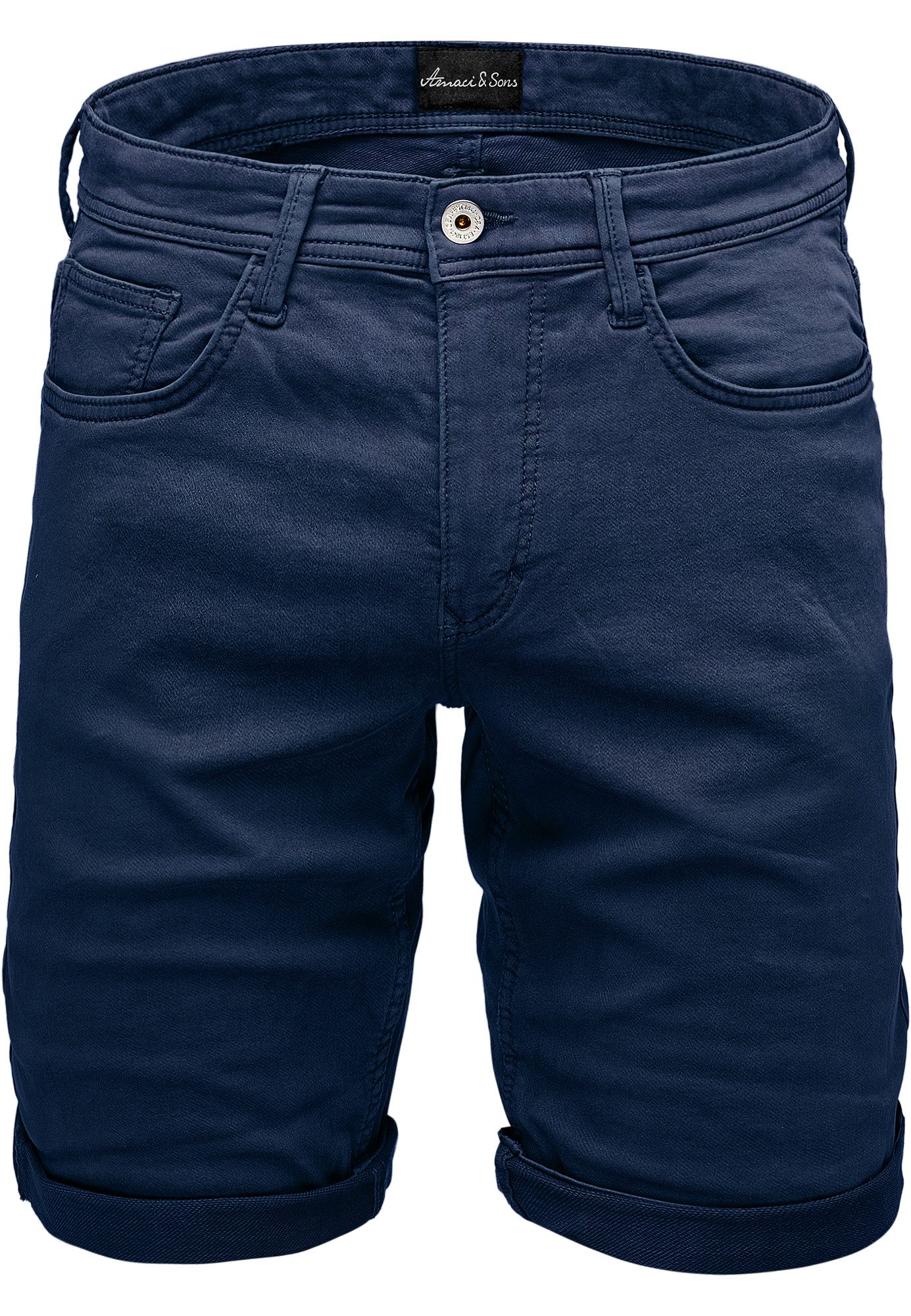 Amaci&Sons Jeansshorts CHEVIOT Jeansshorts Herren Bermuda günstig online kaufen
