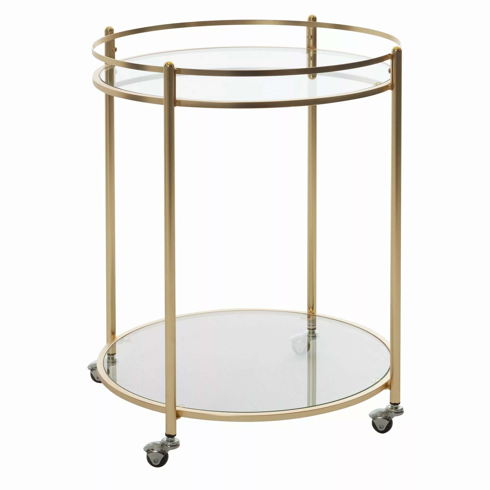FINEBUY Servierwagen FB49689, (Design Teewagen Gold günstig online kaufen