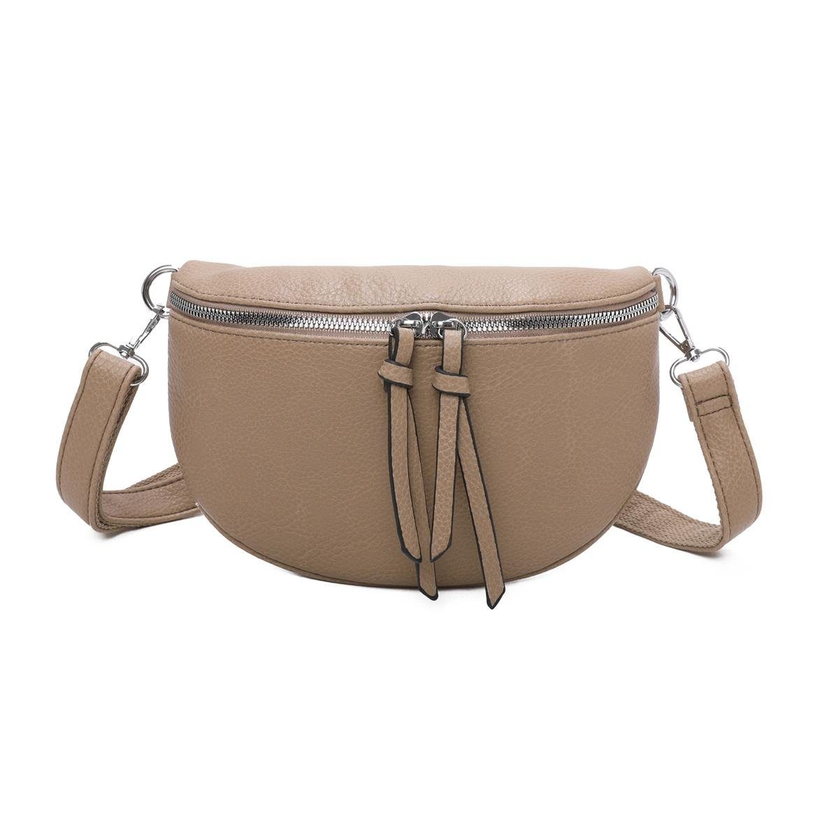 ITALYSHOP24 Bauchtasche Damen Gürteltasche Hüfttasche CrossBody günstig online kaufen